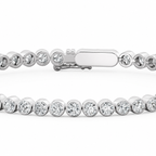 3.06 CT Round Brilliant Lab Diamond Tennis Bracelet in 18K White Gold
