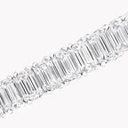 Classic Anguroff Emerald Cut Lab Diamond Tennis Bracelet 11.16 CT in 18K White Gold – IGI Certified