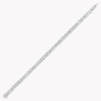 Classic Anguroff Emerald Cut Lab Diamond Tennis Bracelet 11.16 CT in 18K White Gold – IGI Certified