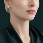 Anguroff Classic Emerald Lab Diamond Halo Stud Earrings 2.02 CTW in 18K Gold