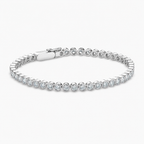 3.06 CT Round Brilliant Lab Diamond Tennis Bracelet in 18K White Gold