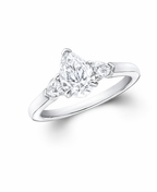 Pear Promise Diamond Ring