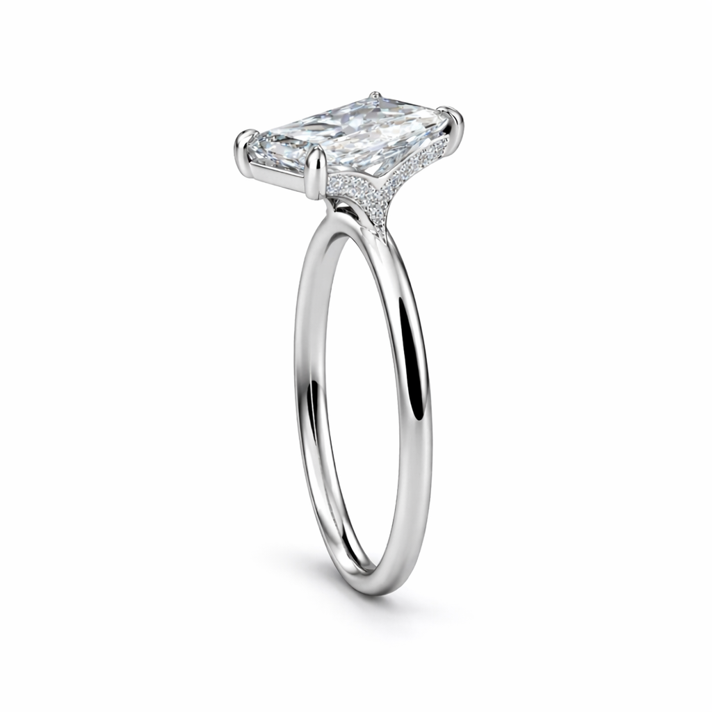 Radiant Solitaire Ring 3 Carat