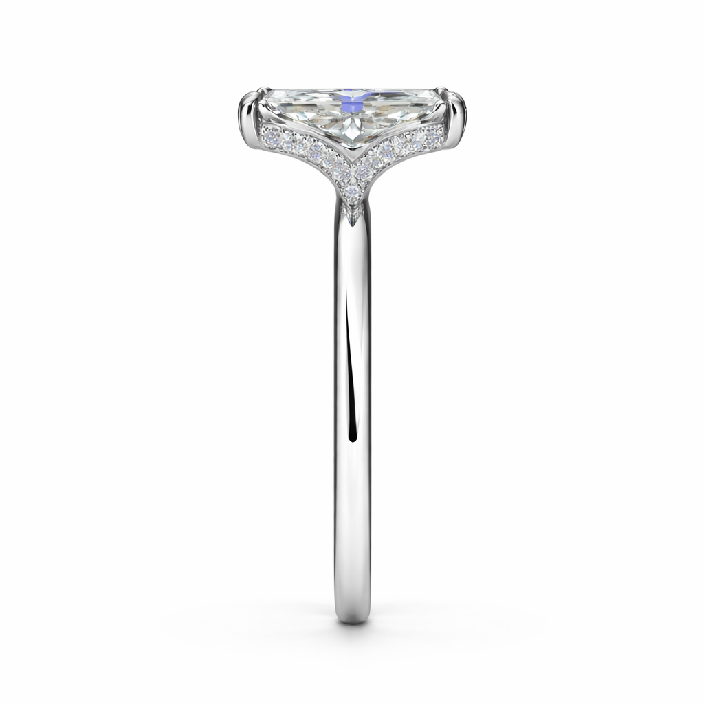 Radiant Solitaire Ring 3 Carat