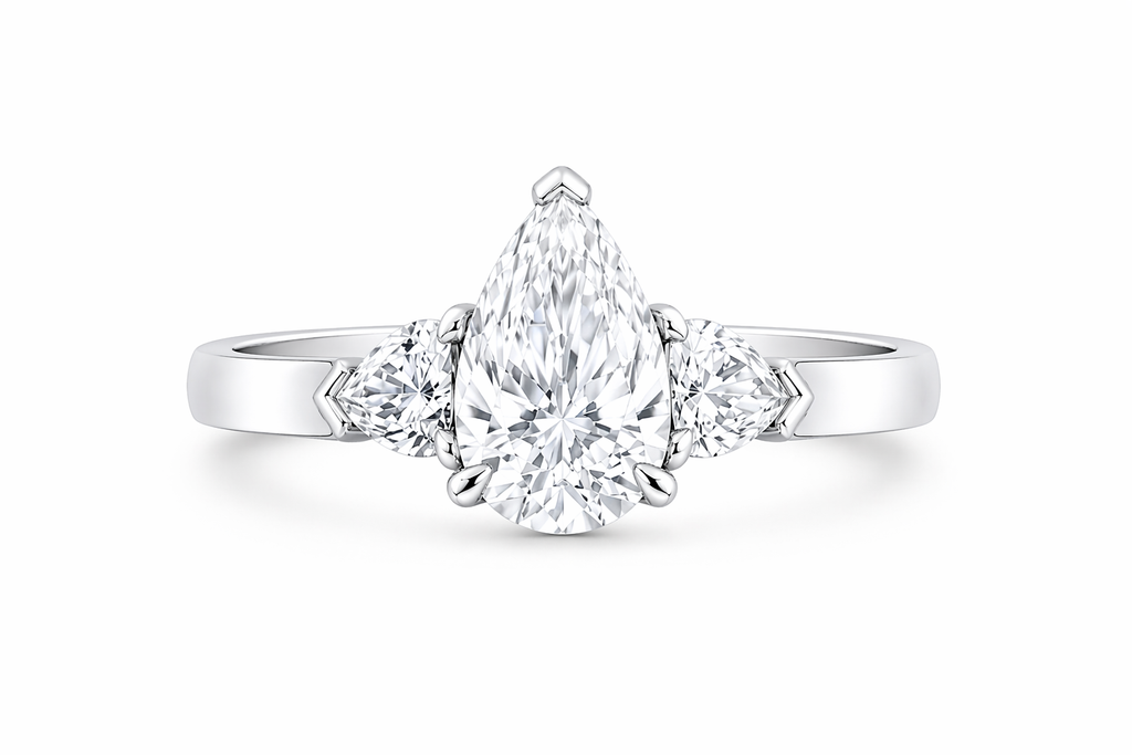 Pear Promise Diamond Ring