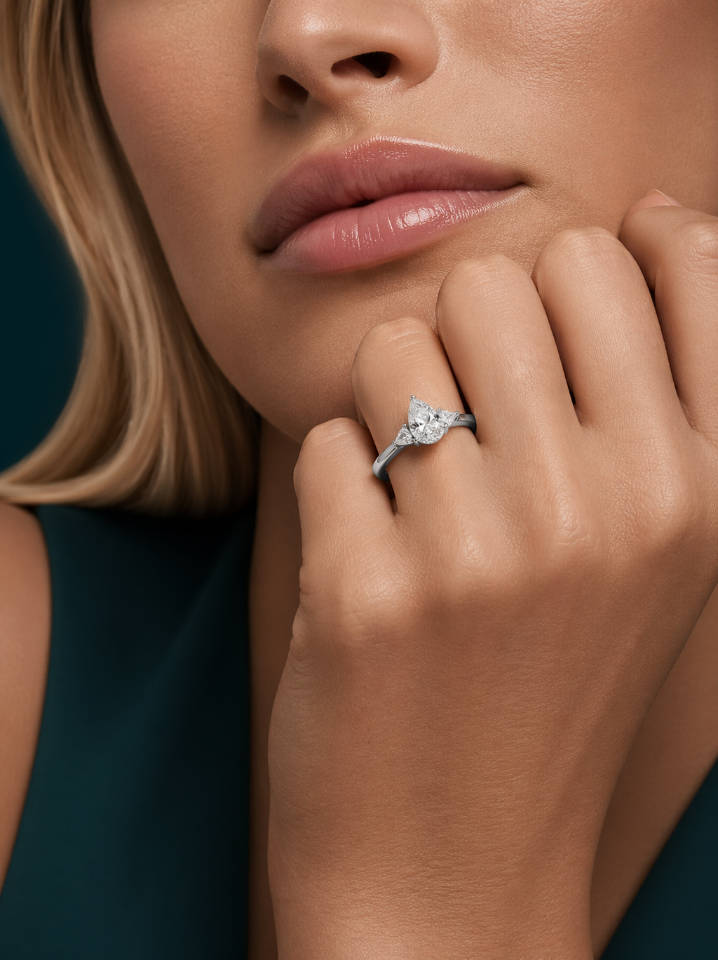 Pear Promise Diamond Ring