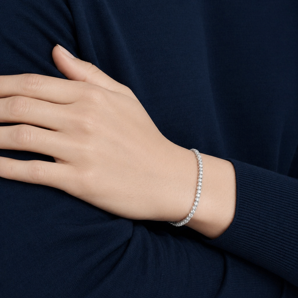 Round Diamond Slim Bracelet