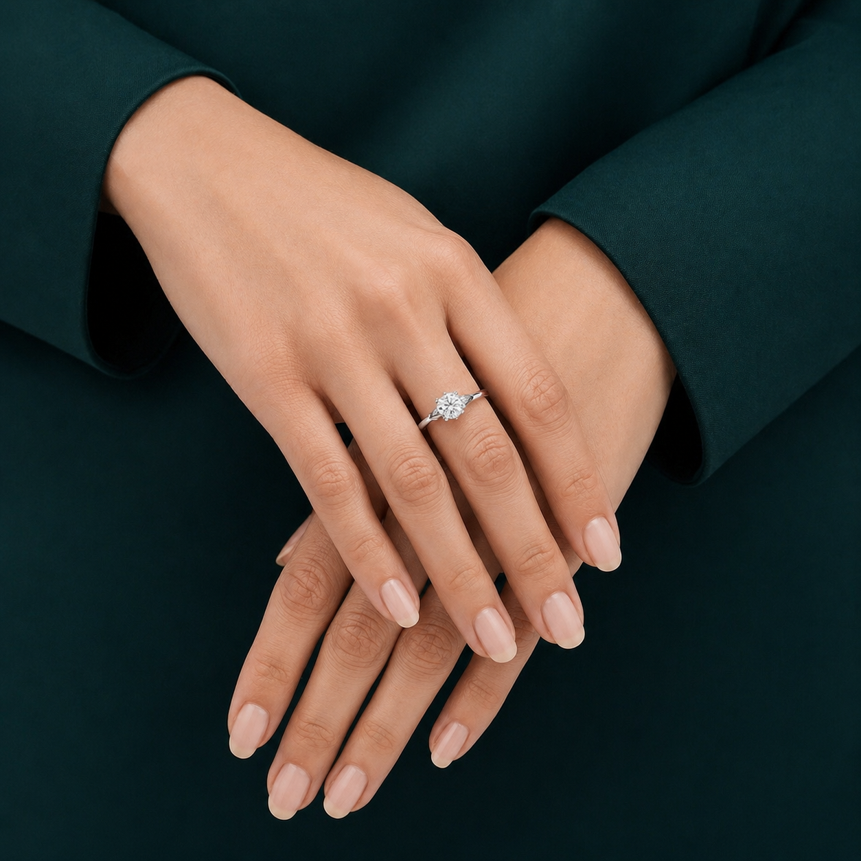 2.5 Carat IGI Certified Lab Grown Diamond Ring – Round Cut | 18K Gold Engagement Ring