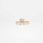 Aurora Oval Diamond Ring