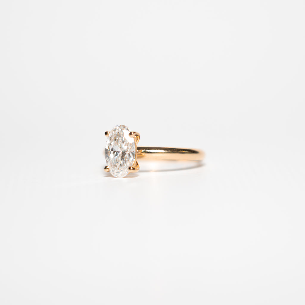 Aurora Oval Diamond Ring