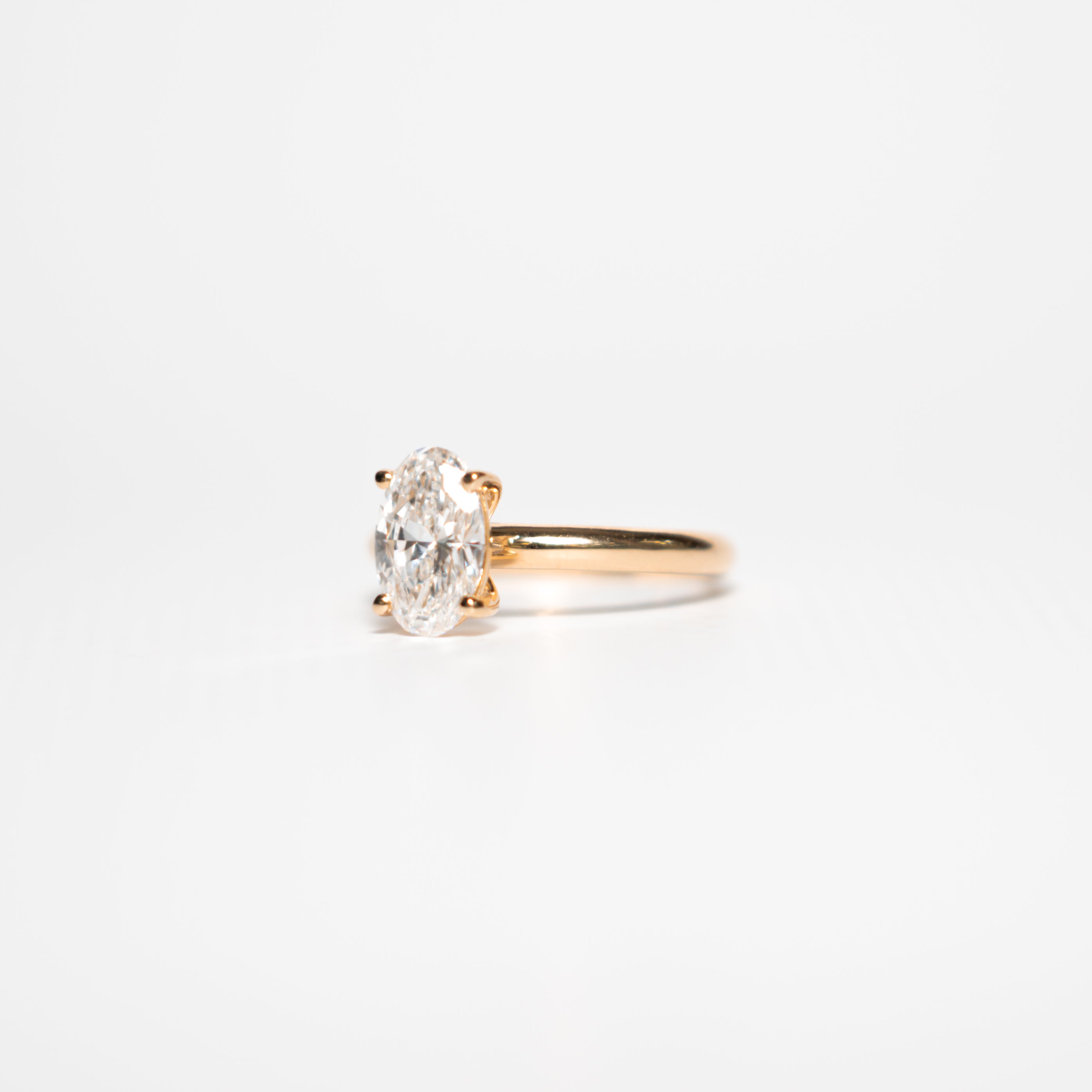 Aurora Oval Diamond Ring
