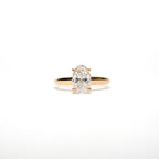 Aurora Oval Diamond Ring