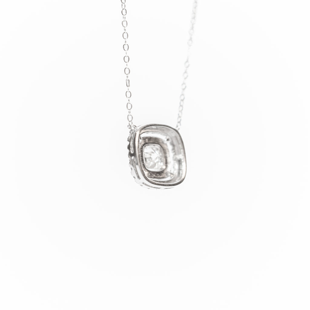 Astaréa Double Halo Cushion Pendant