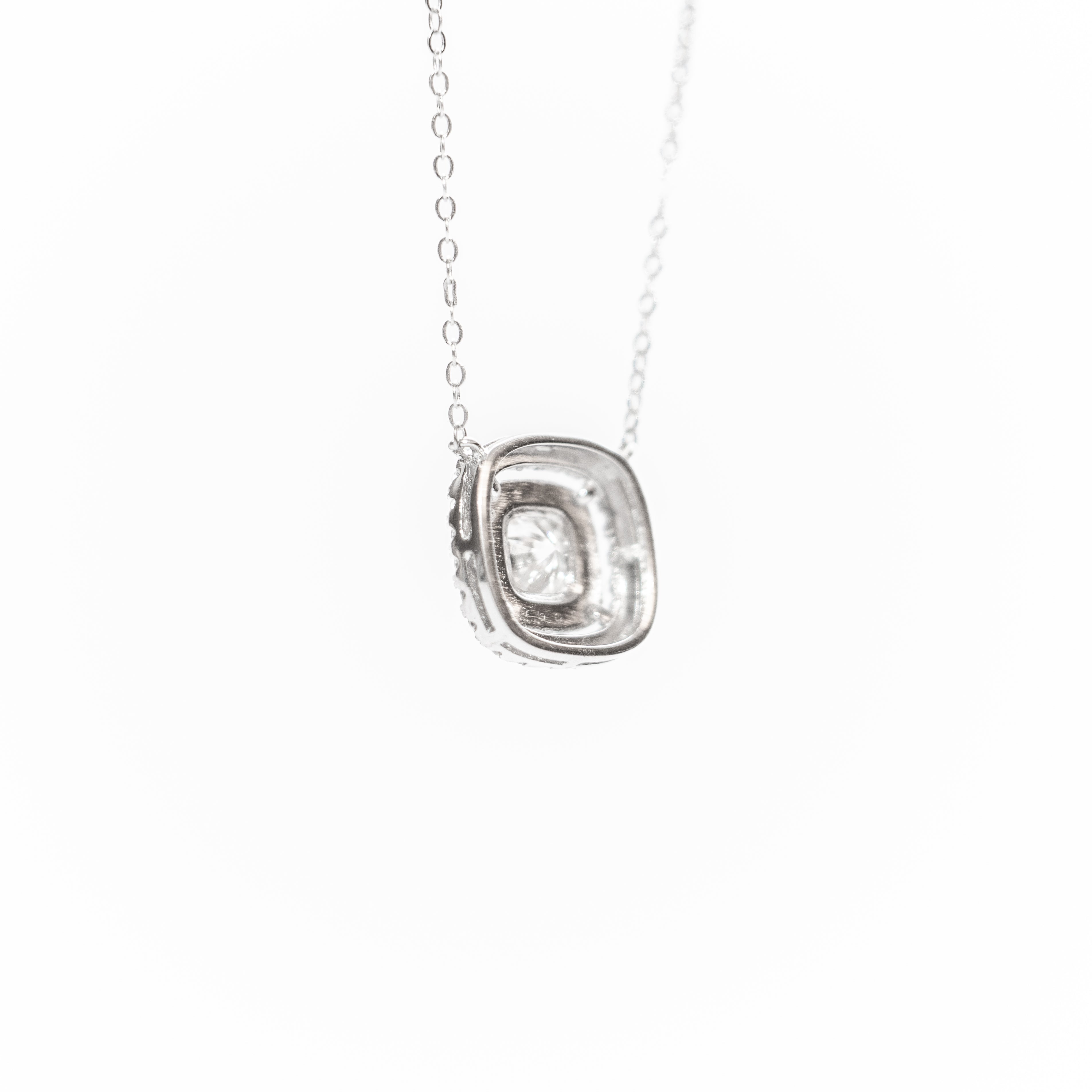 Astaréa Double Halo Cushion Pendant