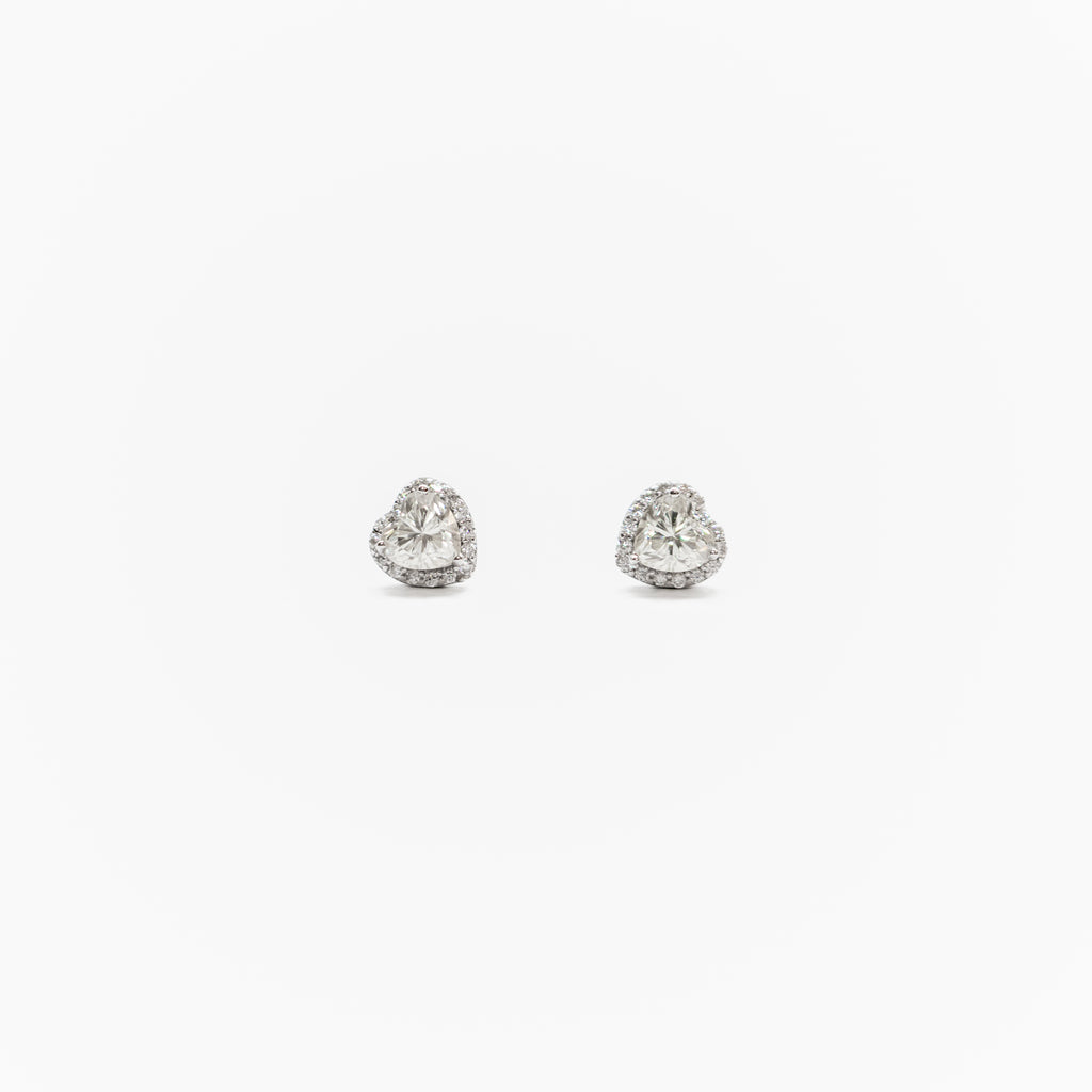 Astaréa Halo Heart Studs