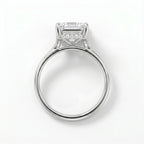 3.20 CT Radiant Cut Lab Diamond Engagement Ring in 18K white Gold – IGI Certified