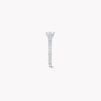 Flame 1.90 CT Square Emerald Cut Lab Diamond Pavé Engagement Ring – IGI Certified | 18K Gold