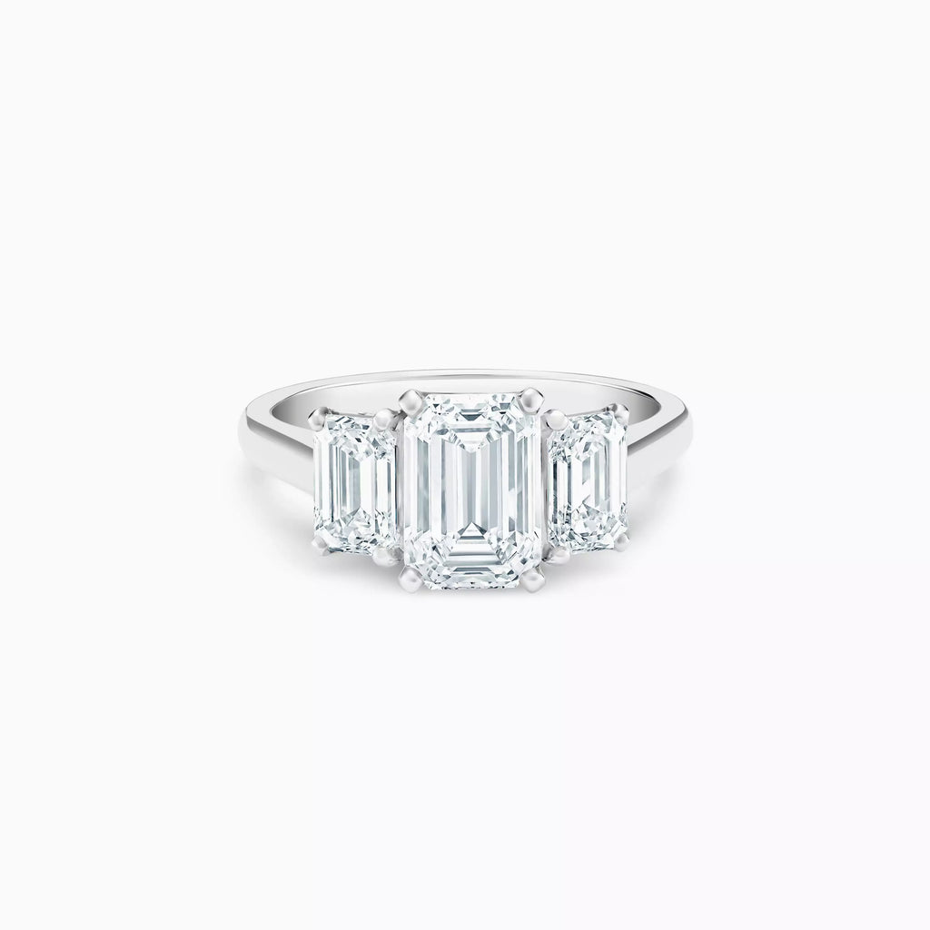Anguroff Aureline 4.60 CT Emerald Cut Lab Diamond Ring