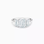 Anguroff Aureline 4.60 CT Emerald Cut Lab Diamond Ring