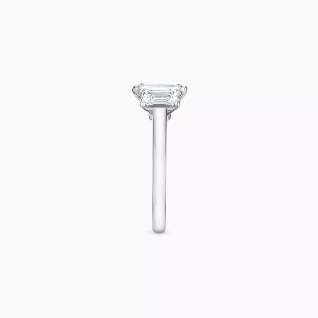 Anguroff Aureline 4.60 CT Emerald Cut Lab Diamond Ring