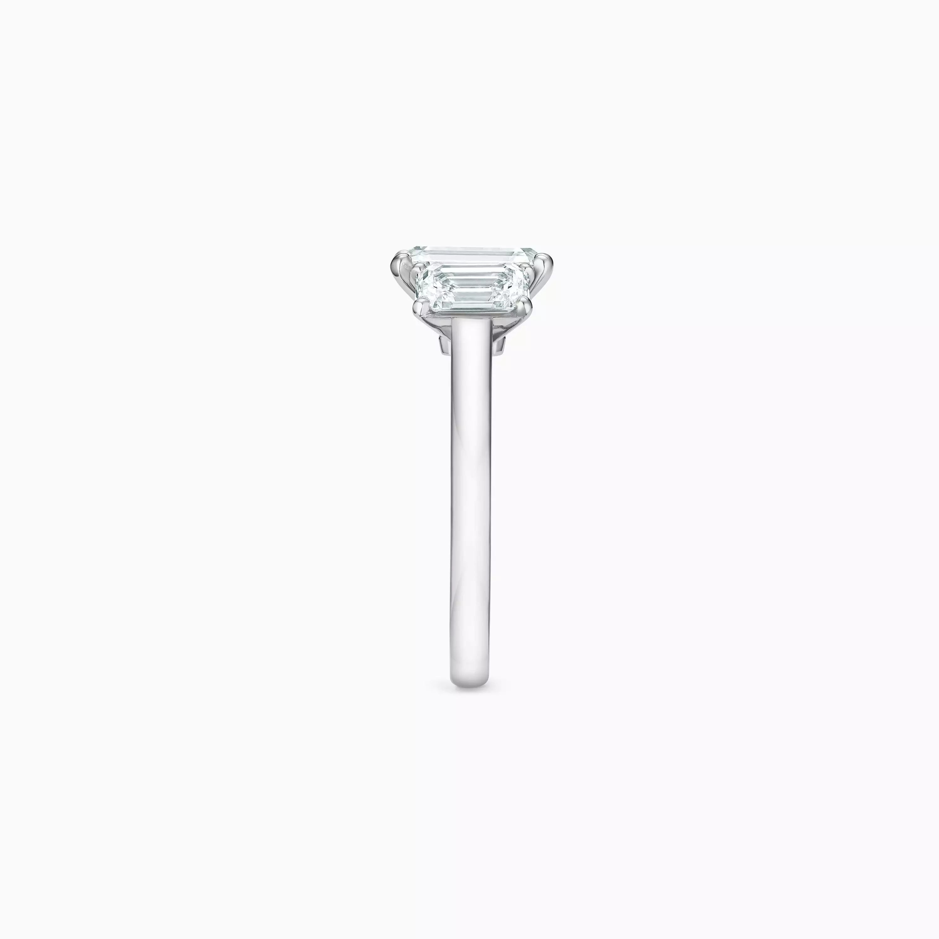 Anguroff Aureline 4.60 CT Emerald Cut Lab Diamond Ring