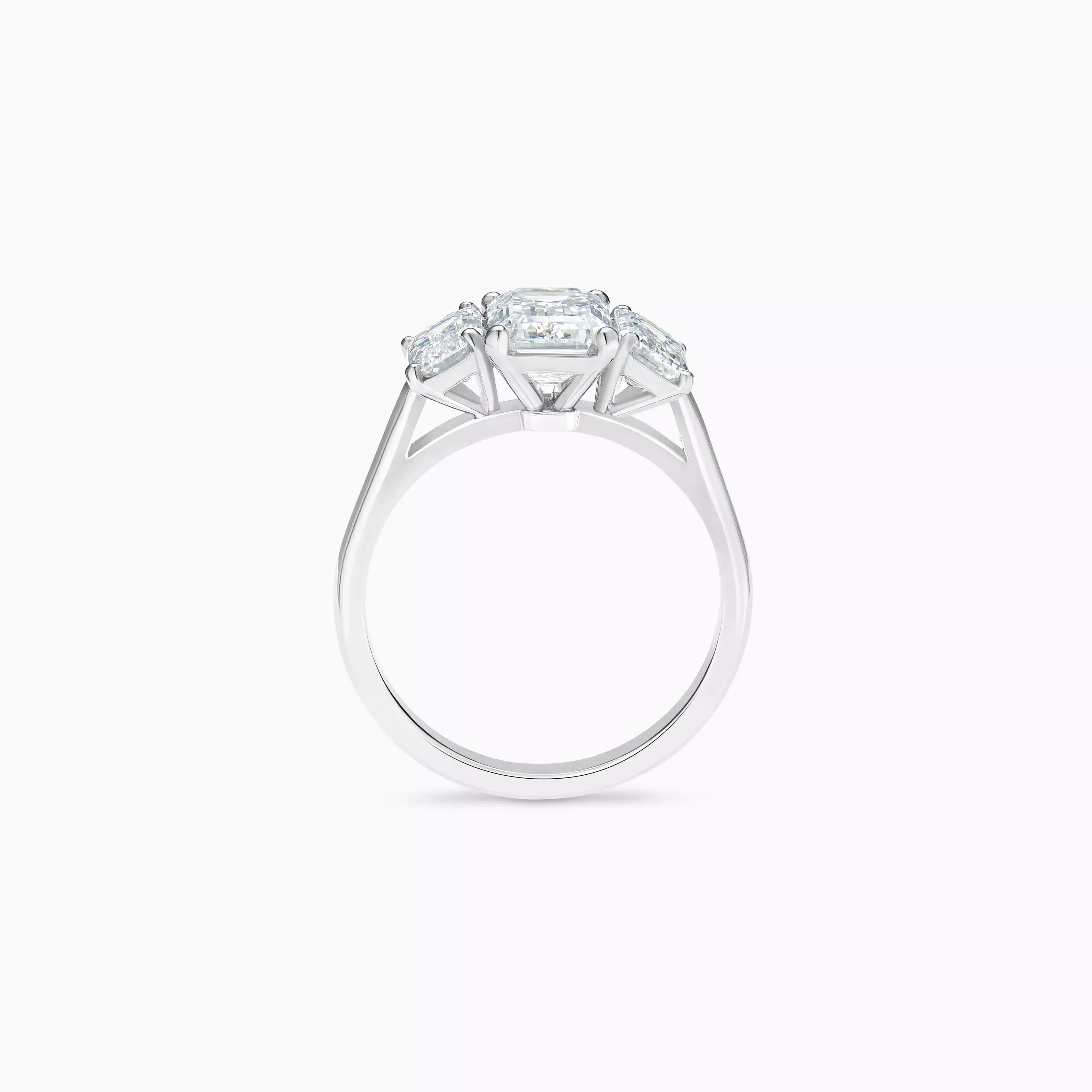 Anguroff Aureline 4.60 CT Emerald Cut Lab Diamond Ring