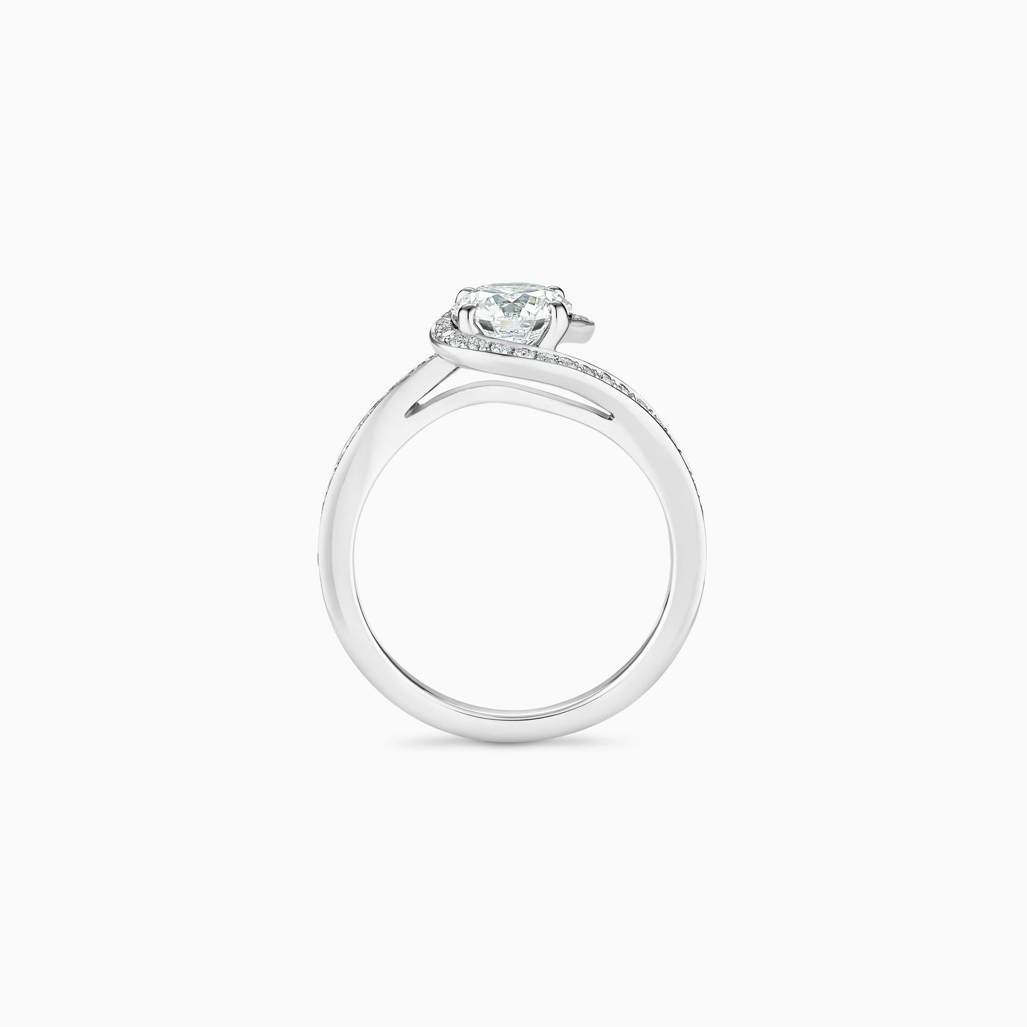 2.90 CT Round Cut Lab Diamond Halo Ring – IGI Certified E/VVS2 | 18K Gold