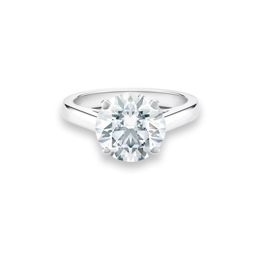 5 CT Round Brilliant Lab Diamond Solitaire Ring – IGI Certified E/VVS2 | 18K Gold