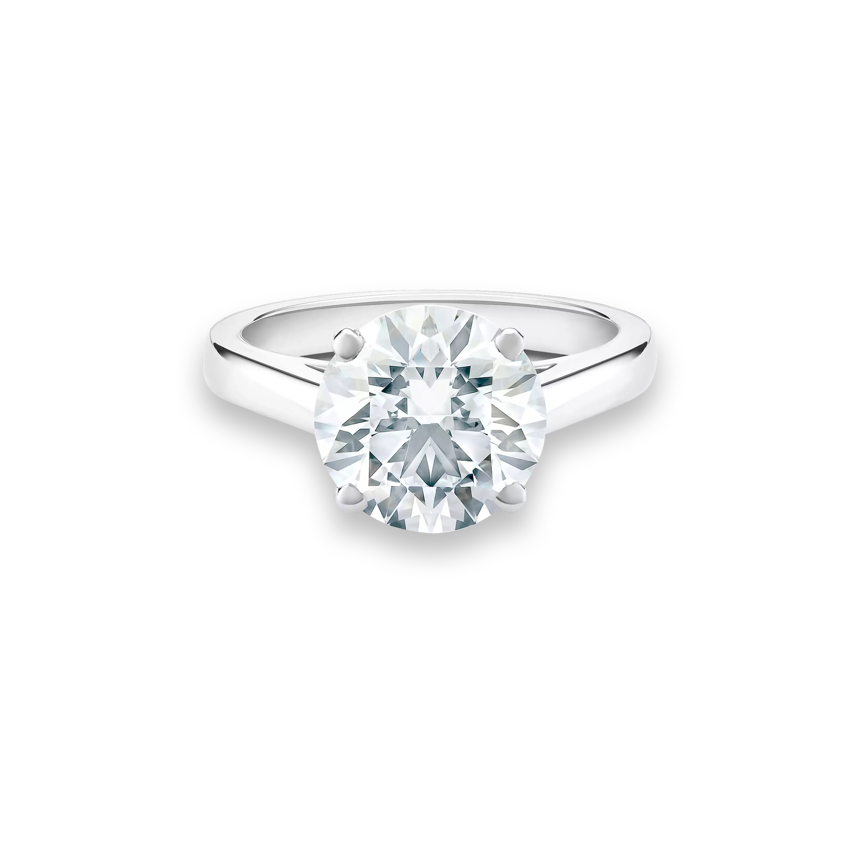 5 CT Round Brilliant Lab Diamond Solitaire Ring – IGI Certified E/VVS2 | 18K Gold