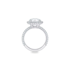 4.80 CT Round Cut Lab Diamond Halo Ring – IGI Certified | 18K Gold