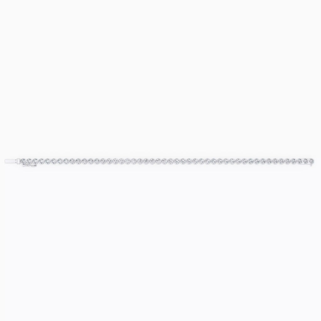 3.06 CT Round Brilliant Lab Diamond Tennis Bracelet in 18K White Gold