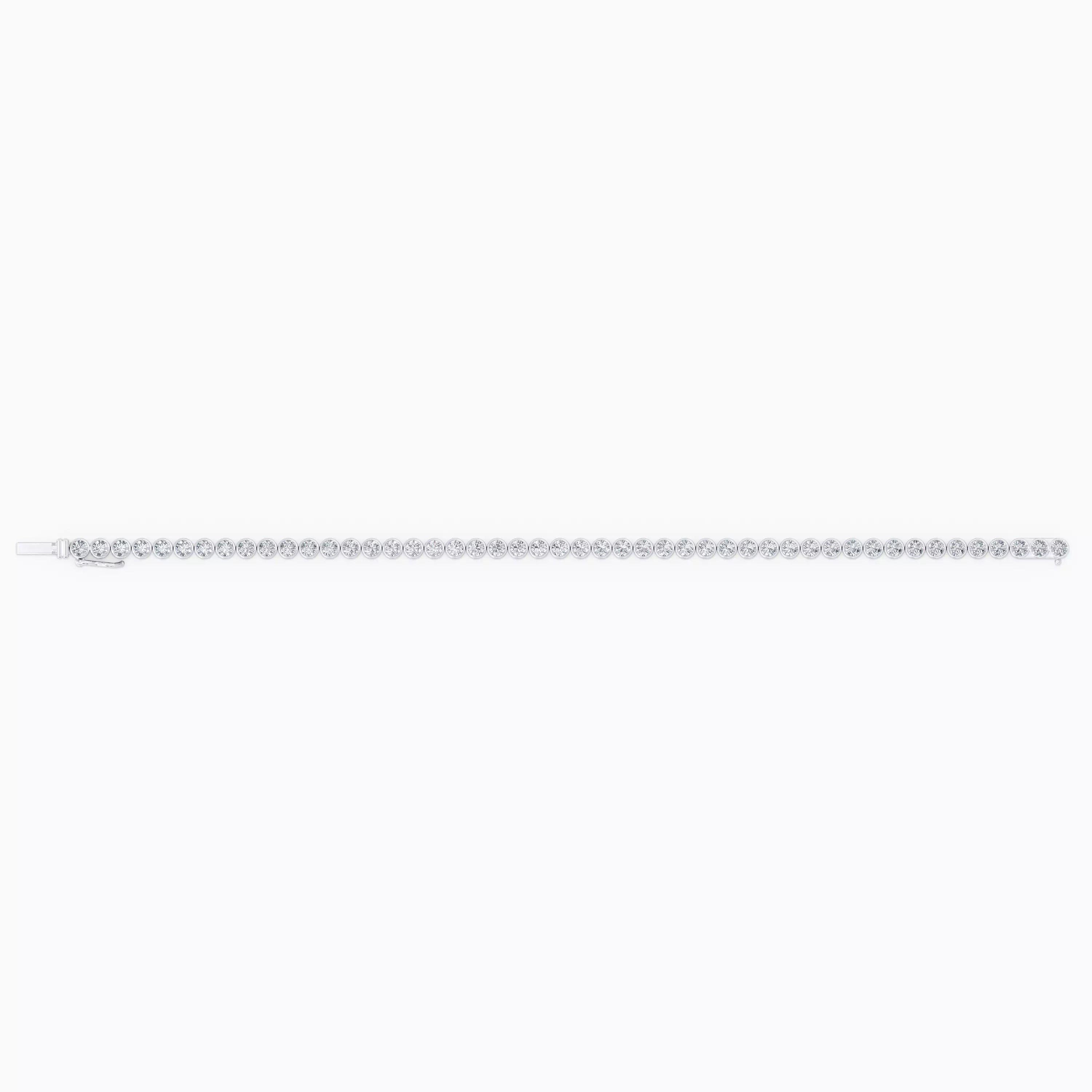 3.06 CT Round Brilliant Lab Diamond Tennis Bracelet in 18K White Gold