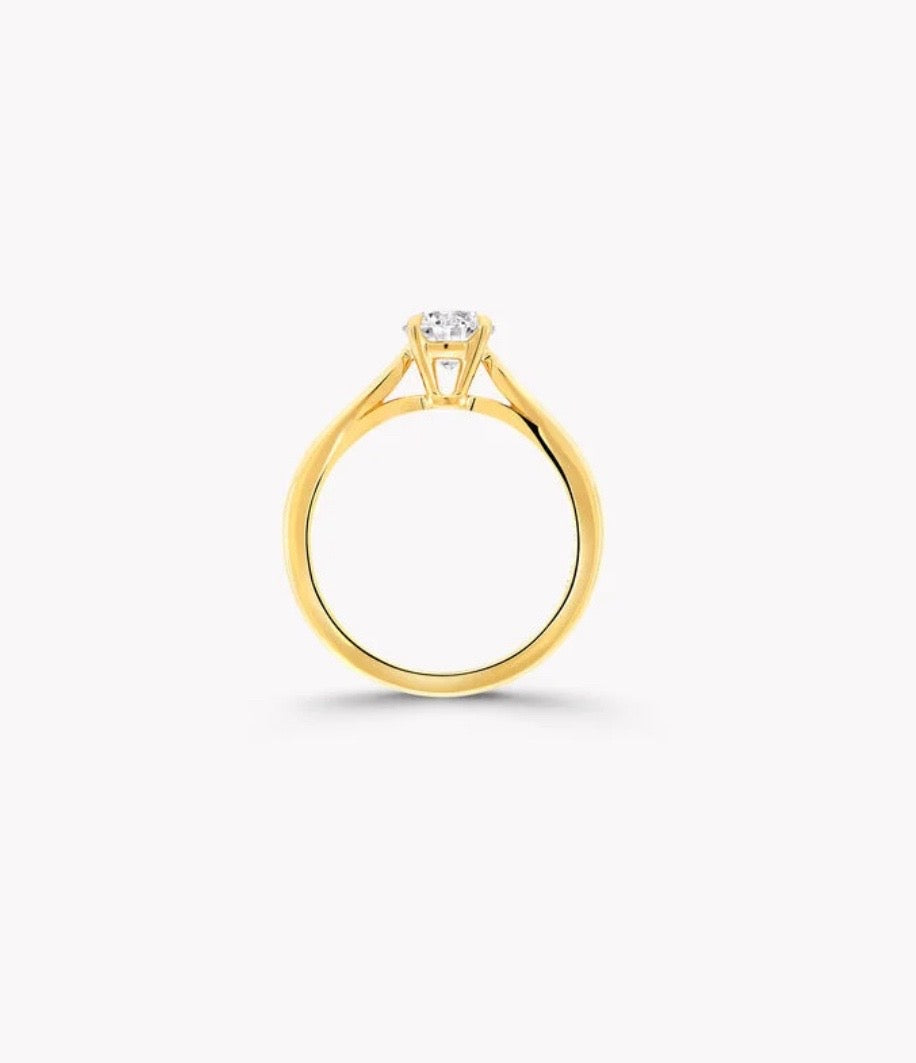 Classic 1 Carat Round Diamond Ring