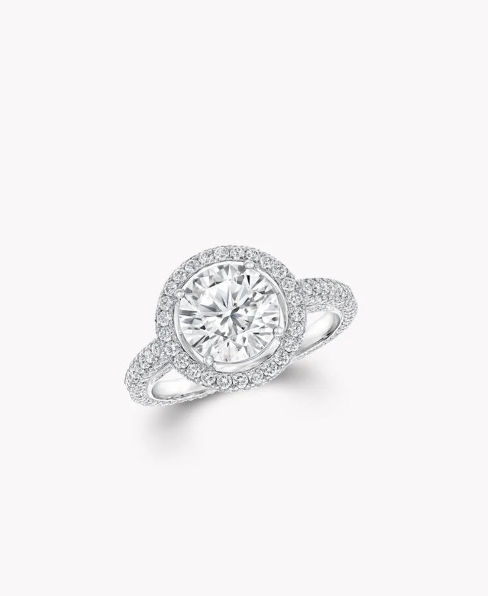 Aurelia Halo Round Diamond Ring 1.85 CT