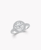 Aurelia Halo Round Diamond Ring 1.85 CT