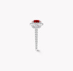 Oval Ruby Pavé Ring