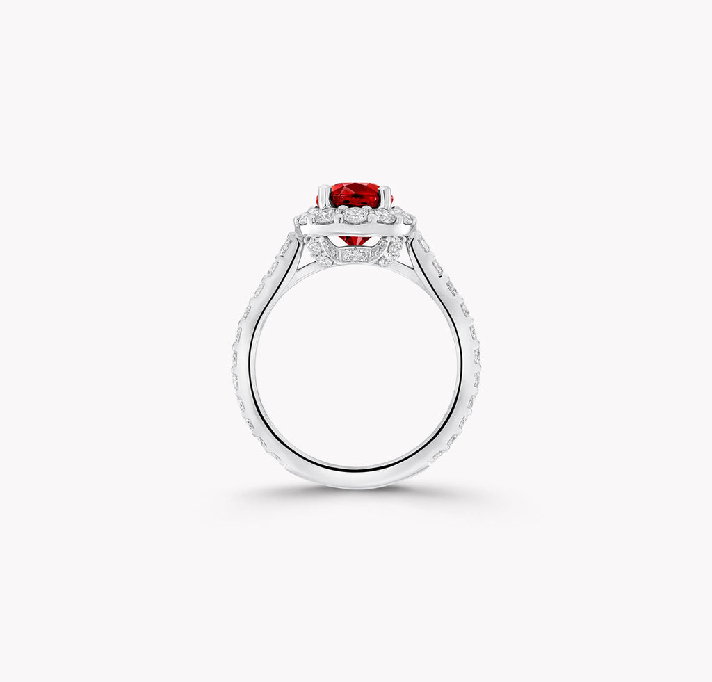 Oval Ruby Pavé Ring