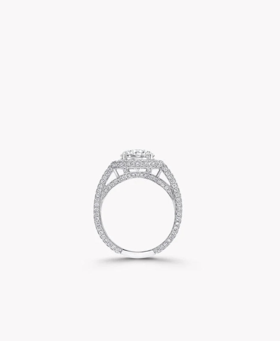 Aurelia Halo Round Diamond Ring 1.85 CT