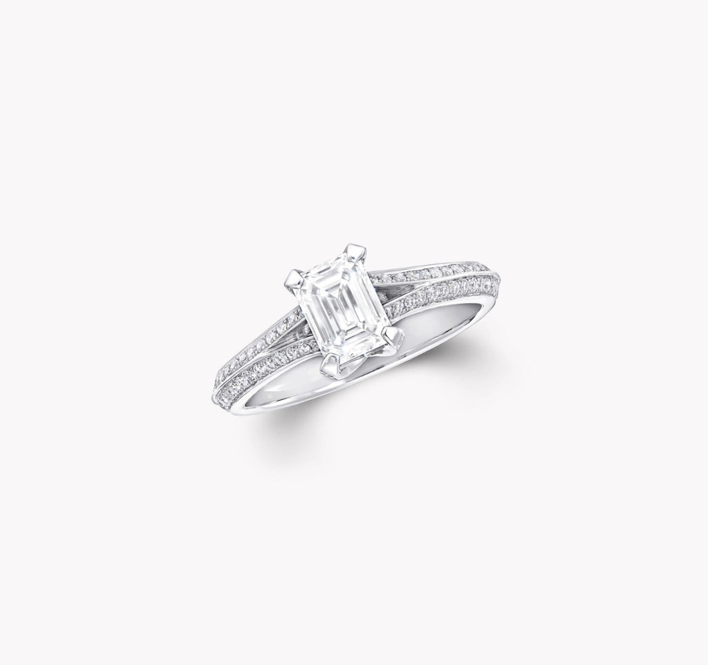 Anguroff 1.68 Carat Emerald Cut Diamond Engagement Ring – D Color VVS2, IGI Certified