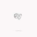 Heart Shape Diamond Stud Earrings