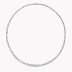 Emerald Cut Diamond Graduated Line Necklace
