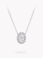 Oval Diamond Pendant