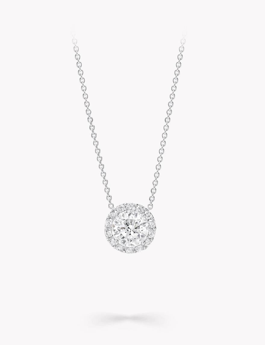 1 Carat Round Lab Diamond Pendant Necklace – 1.50 CT Total | IGI Certified | 18K Gold