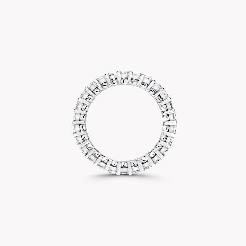 Emerald Cut Diamond Eternity Band 3.72 Carat – 18K Gold Full Eternity Ring
