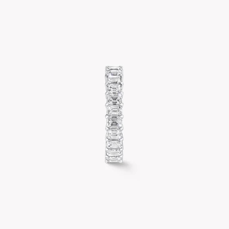Emerald Cut Diamond Eternity Band 3.72 Carat – 18K Gold Full Eternity Ring