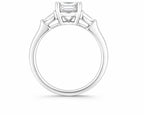 Emerald Cut Three-Stone Diamond Ring