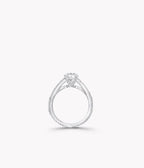 Anguroff 1.3 Carat Round Cut Diamond Engagement Ring with Side Stones – D Color VVS2 | IGI Certified