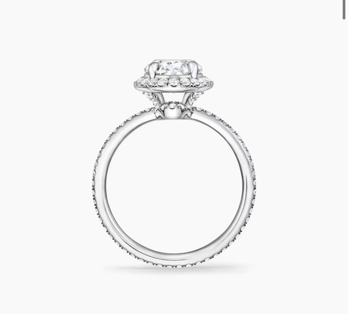2.0 Carat Oval Halo Lab Diamond Ring – 18K Gold | IGI Certified